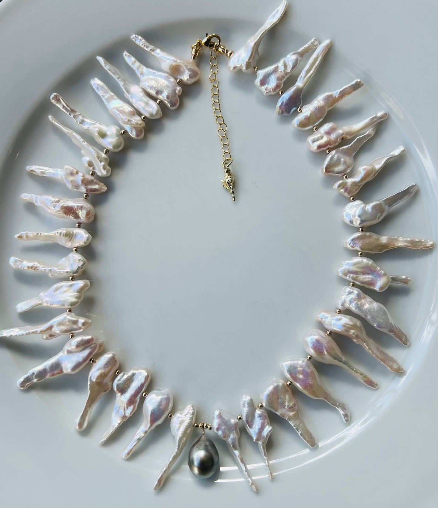 Tahitian & Fishtail Pearl Necklace