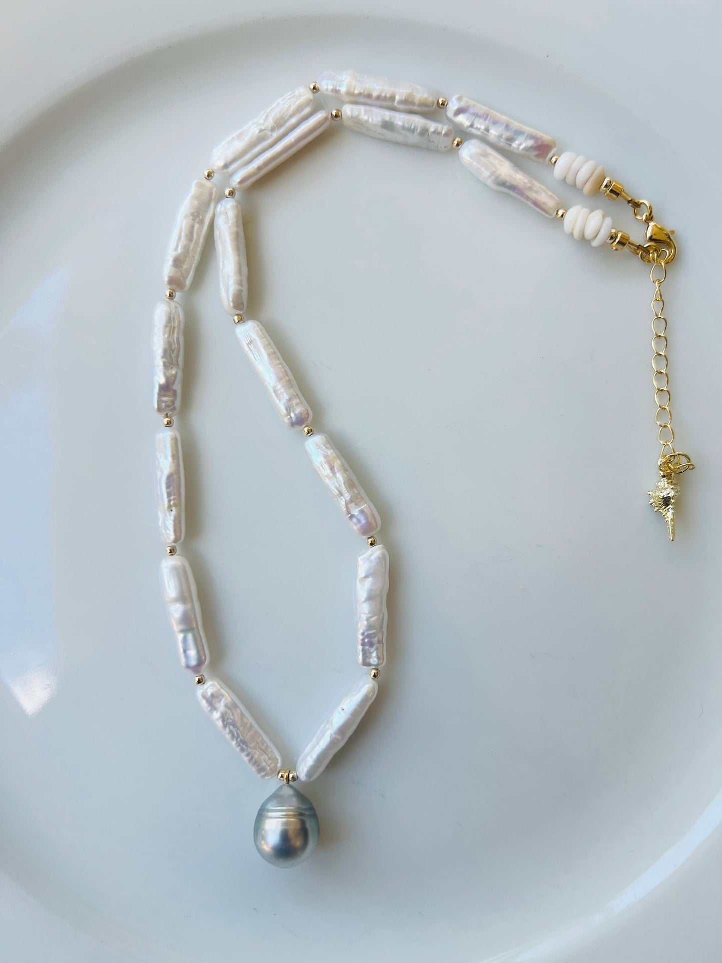 Tahitian Freshwater Pearl Stick Necklace