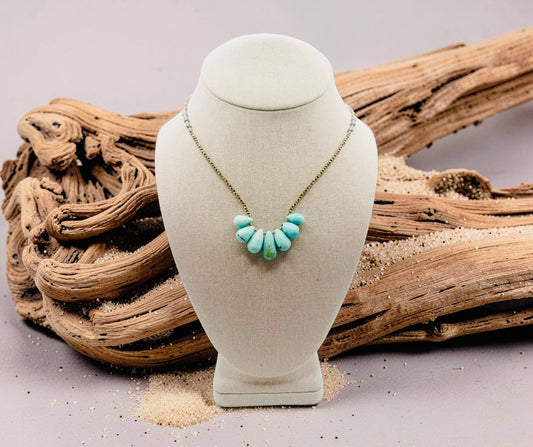 Turquoise Teardrops Necklace