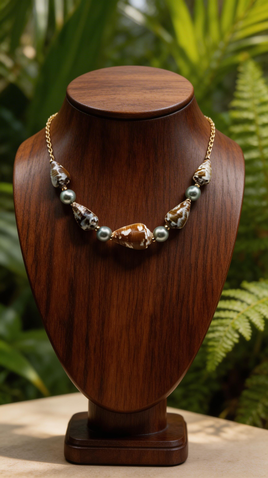 Tahitian & Hawaiian Cone Shell Necklace
