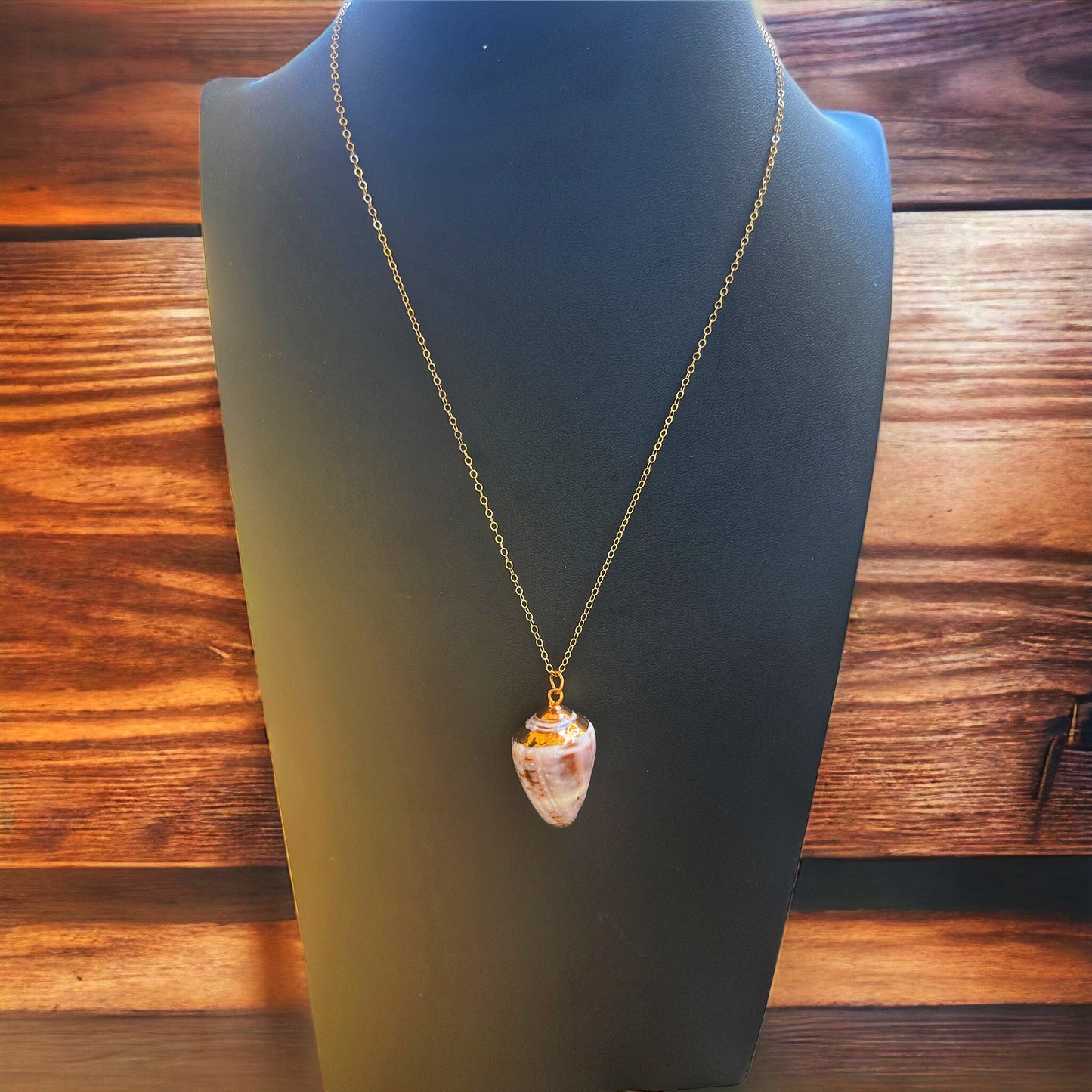 Cone Shell Necklace - Gray Long