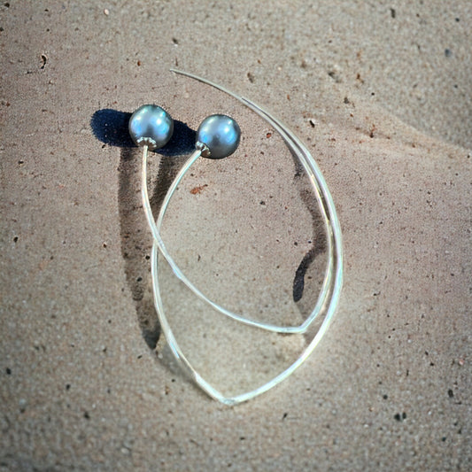 Tahitian Open Hoops - 9mm