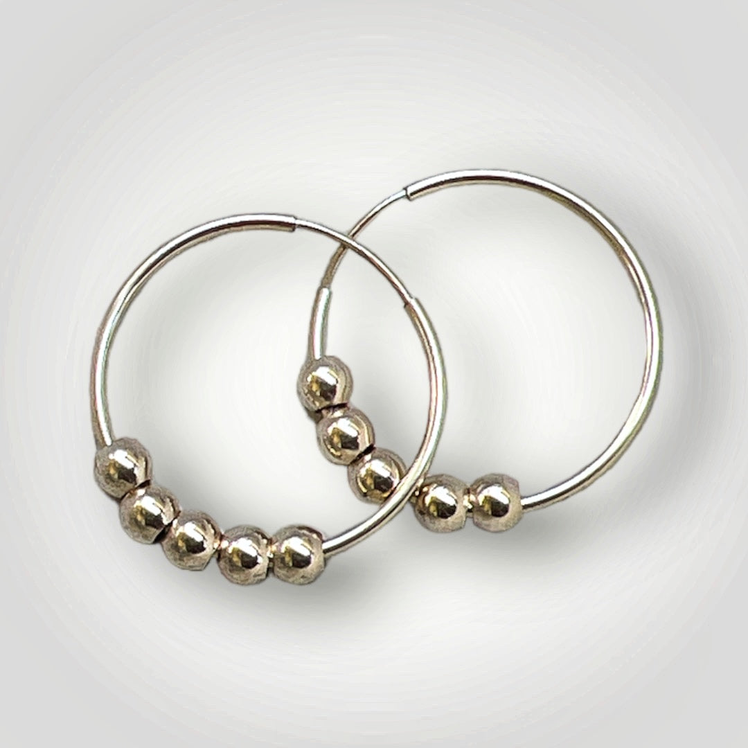 Golden Bubble Hoops