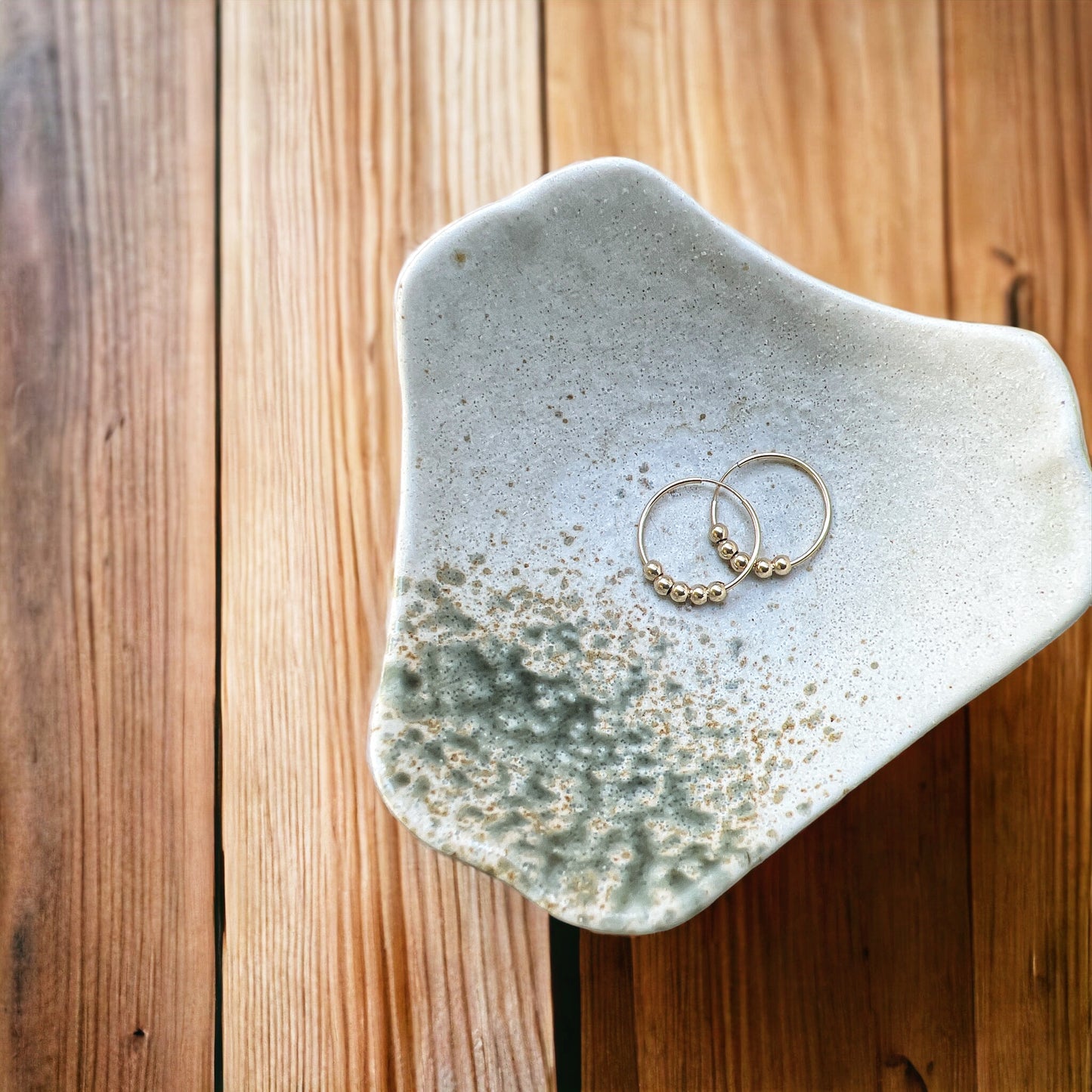 Golden Bubble Hoops