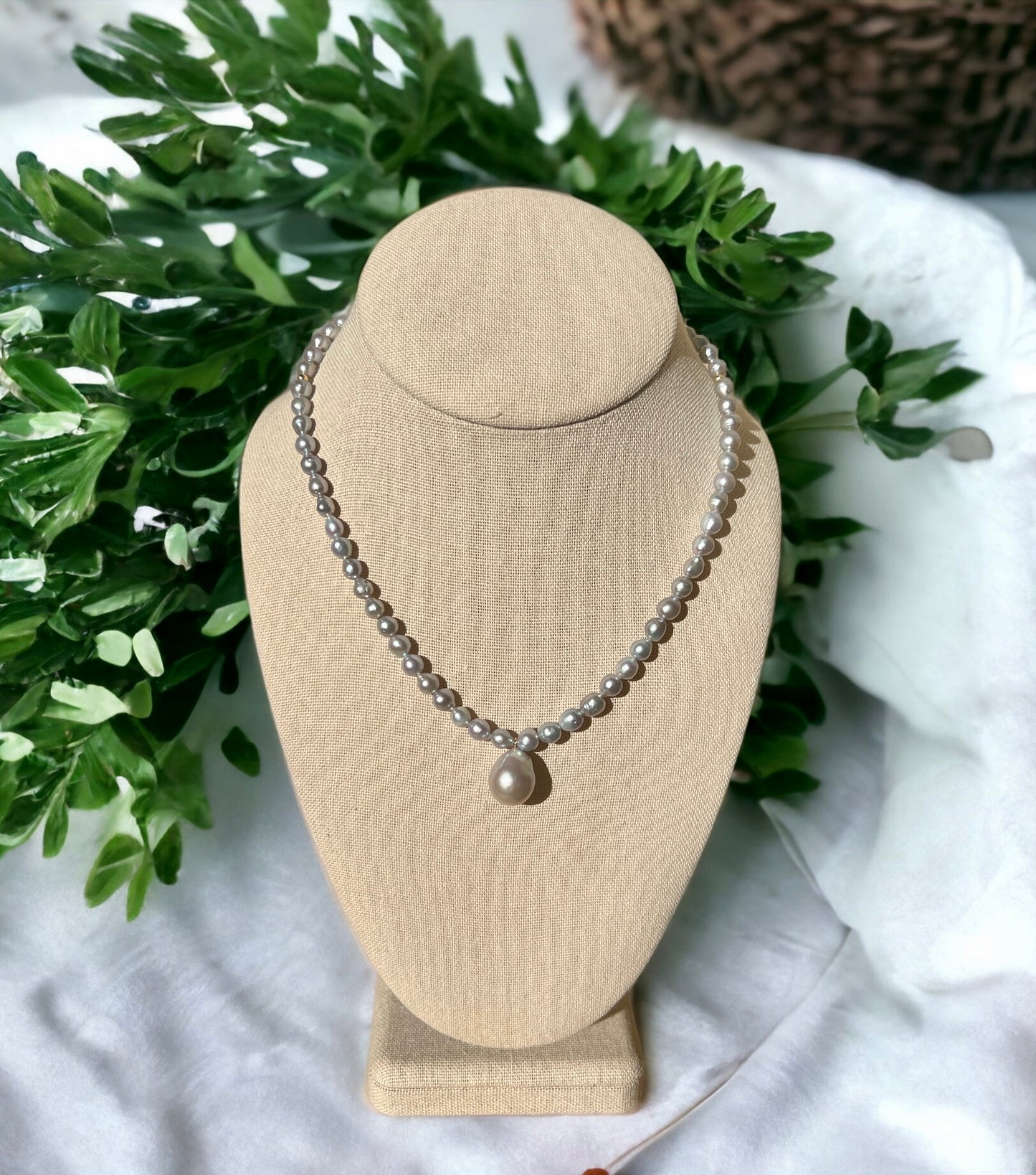 Lavender Edison Necklace