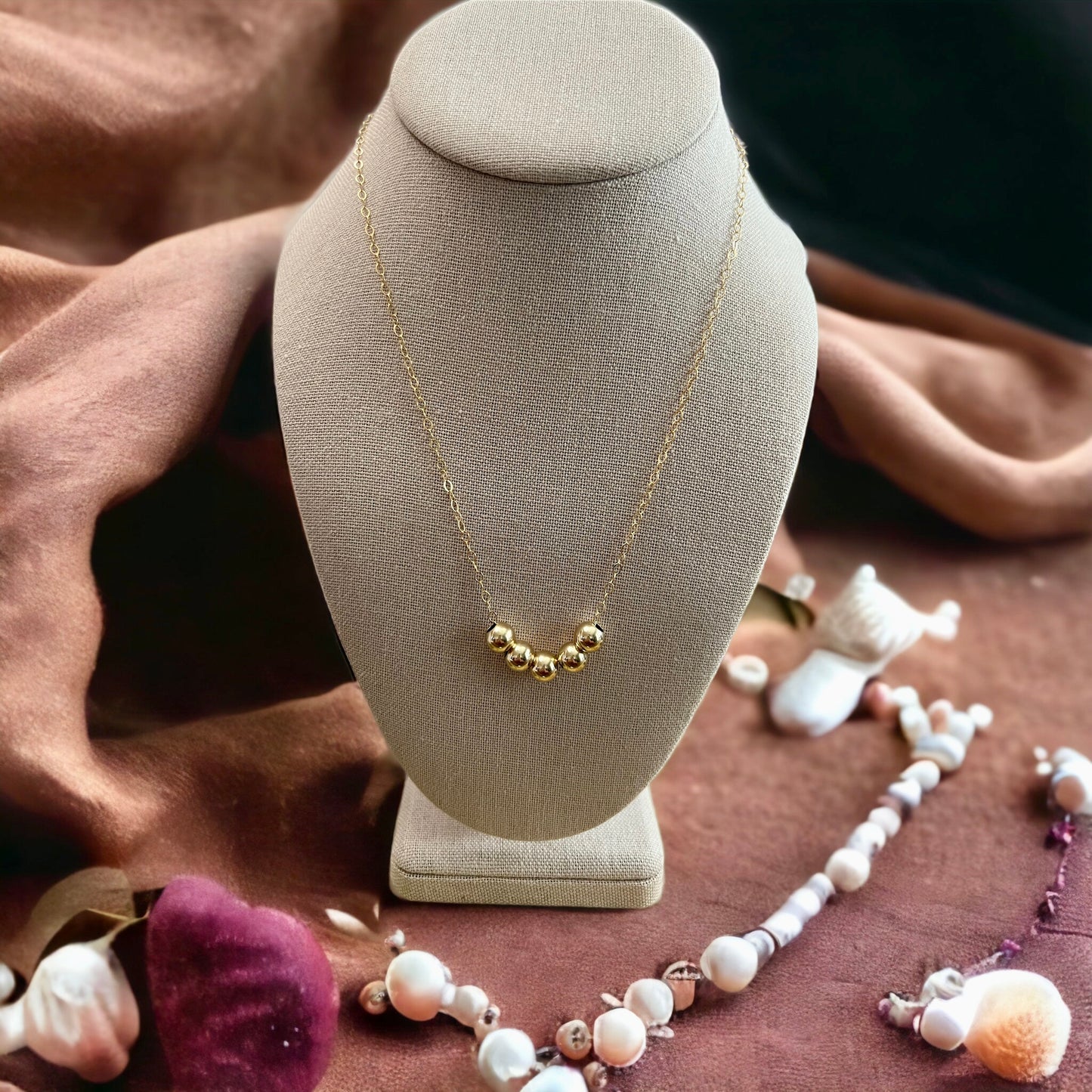 Golden Bubbles Necklace