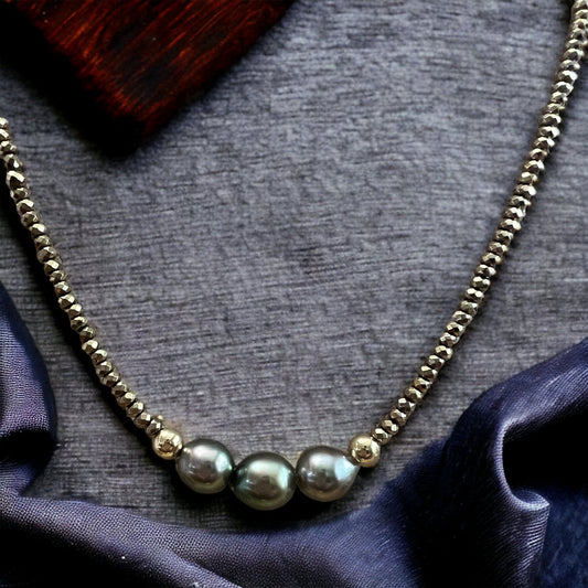 Raroia Island Tahitian Hematite Necklace