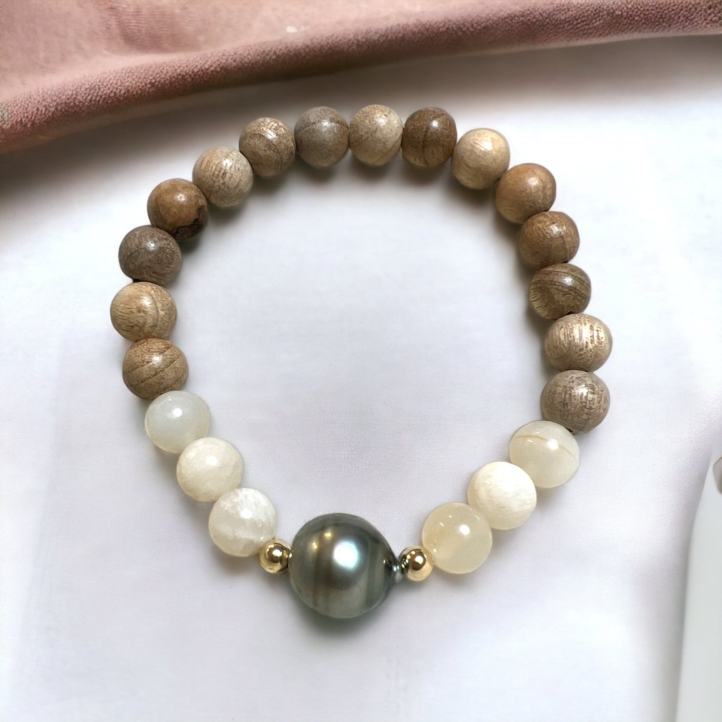 Tahitian Agate Stretch Bracelet