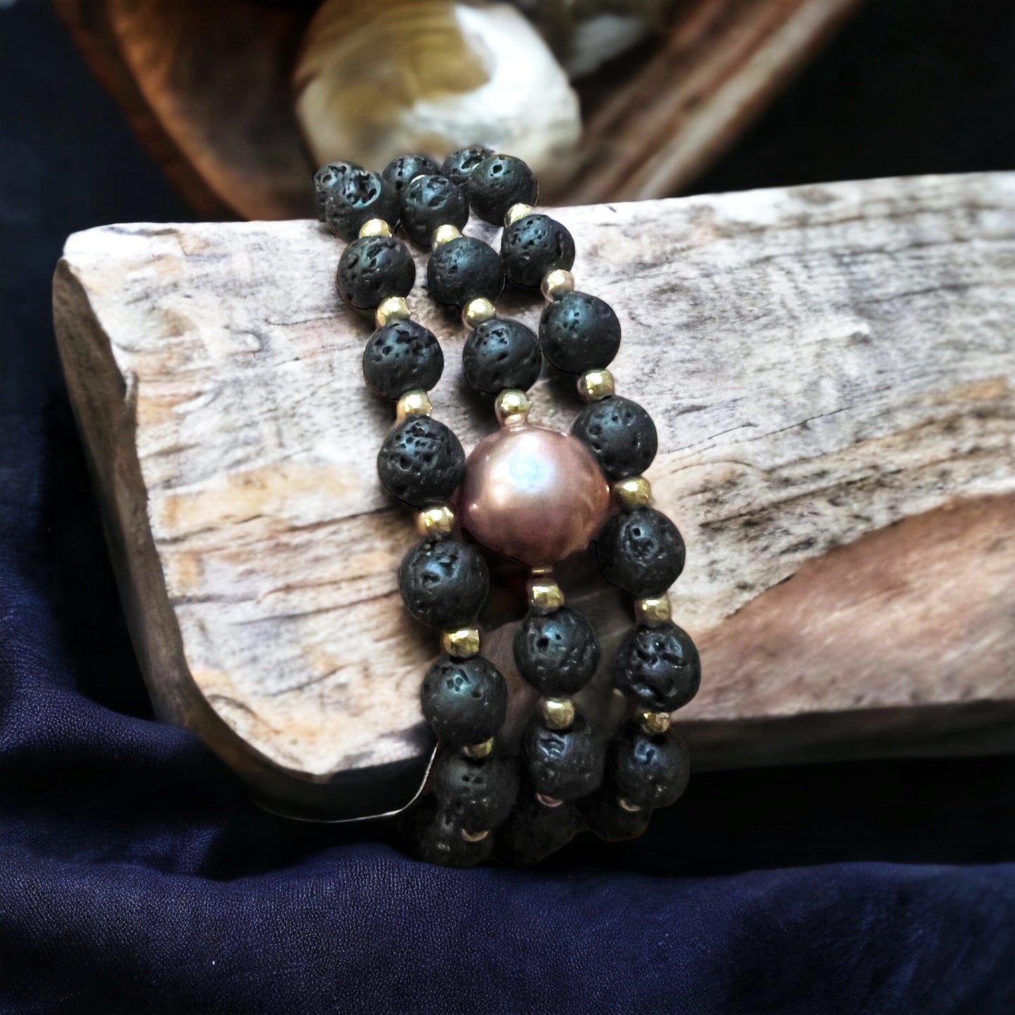 Edison Lava Rock Bracelet