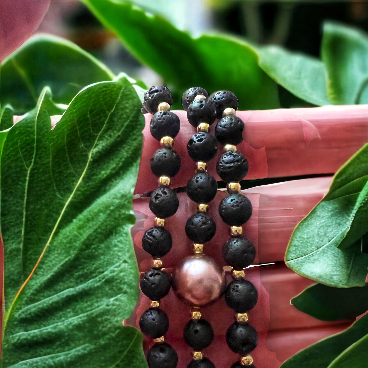 Edison Lava Rock Bracelet