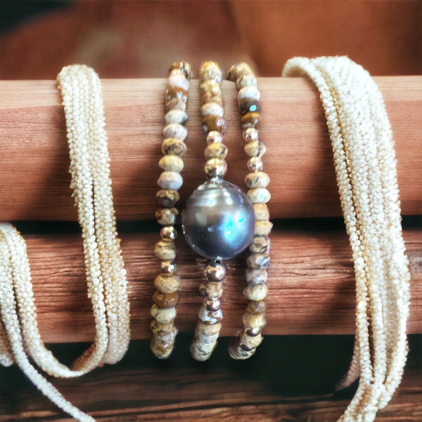 Tahitian Picture Jasper Bracelet