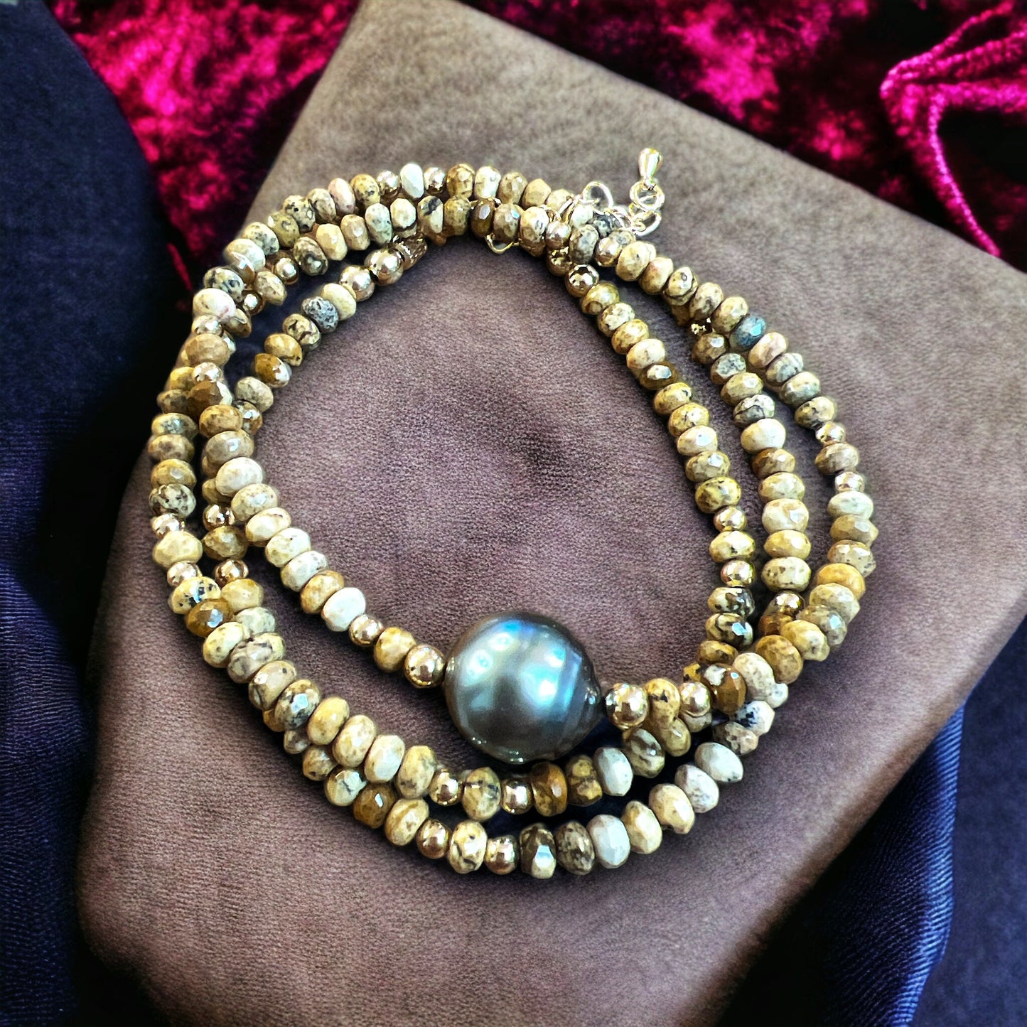 Tahitian Picture Jasper Bracelet