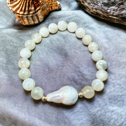Fireball Agate Bracelet