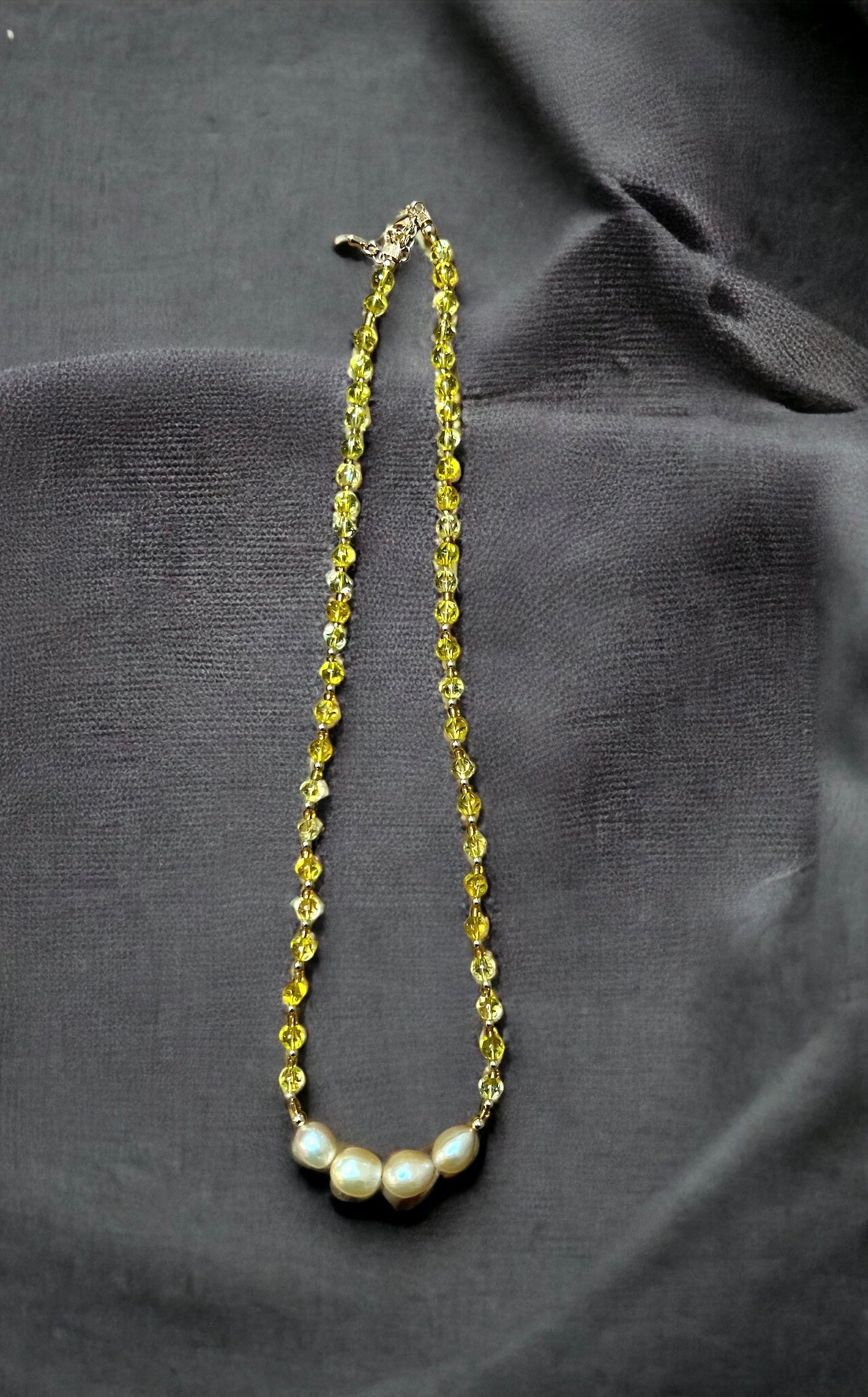 Edison Pearl & Citrine Necklace