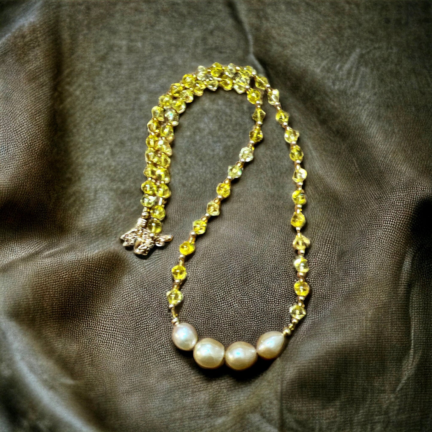 Edison Pearl & Citrine Necklace