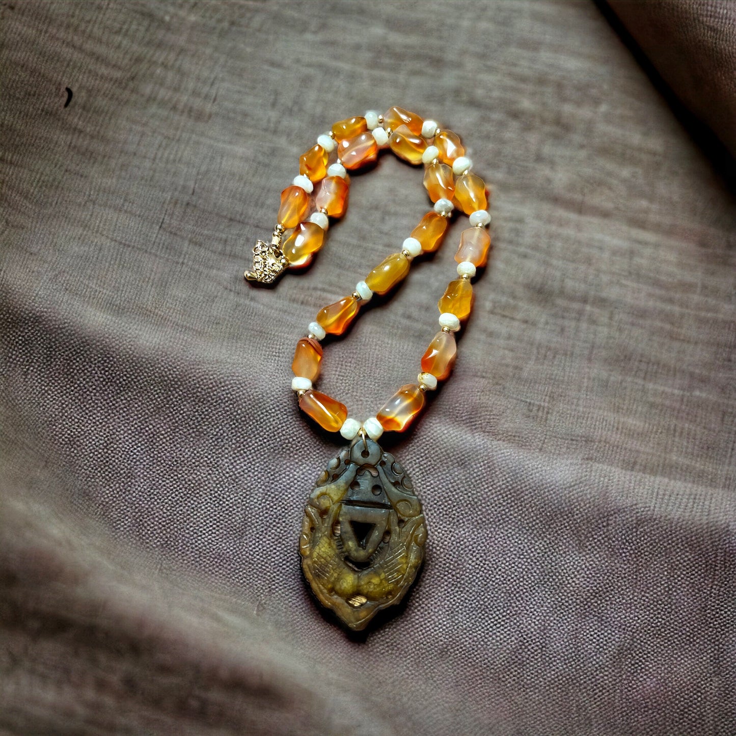 Sunstone Pendant Necklace