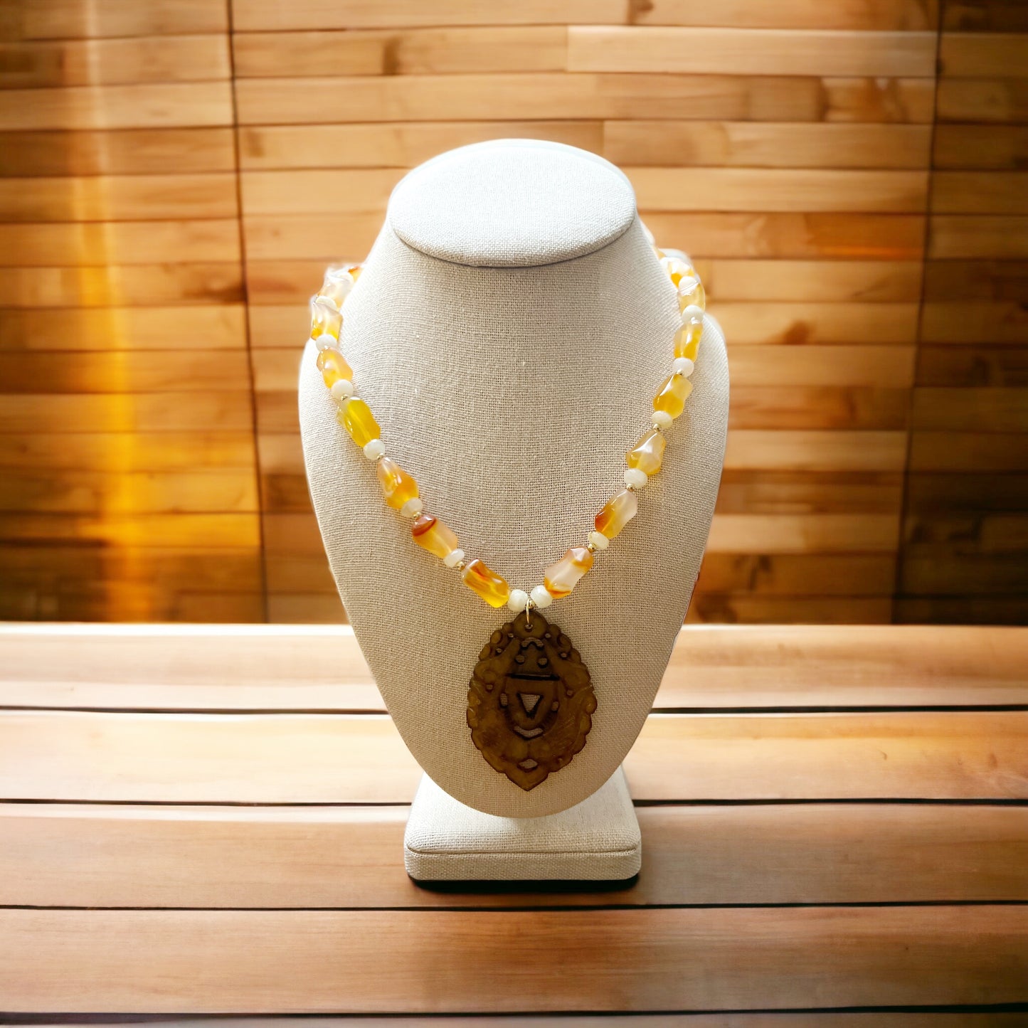 Sunstone Pendant Necklace
