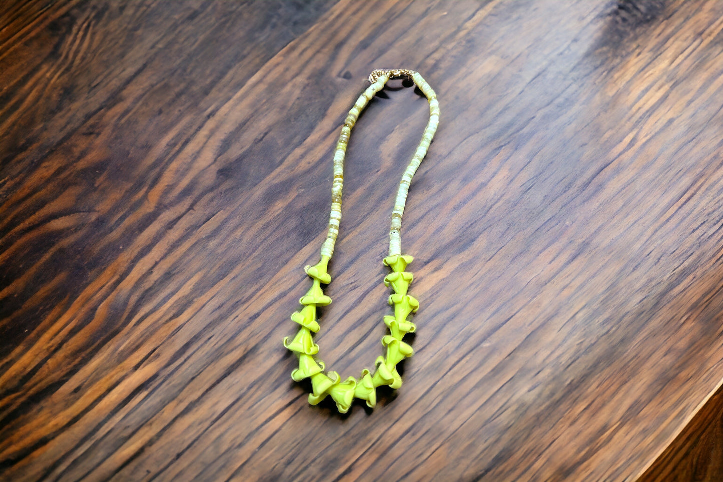 Peruvian Opal Puakenikeni Necklace