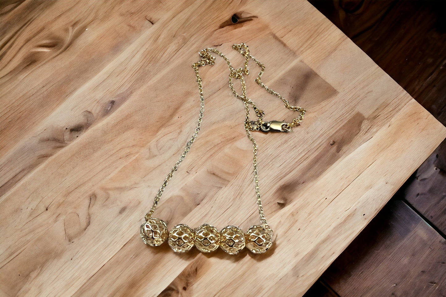 Gold Filigree Necklace