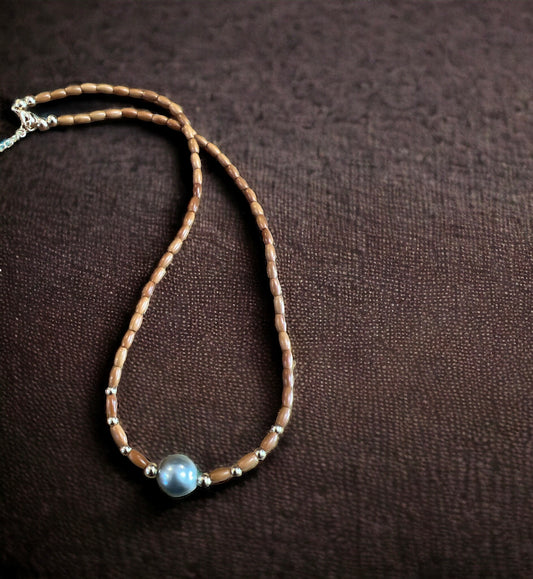 Tahitian Olive Wood Necklace