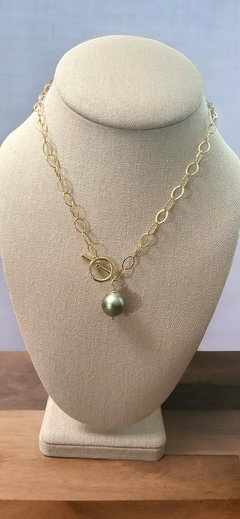 Tahitian Pearl Link Choker Necklace