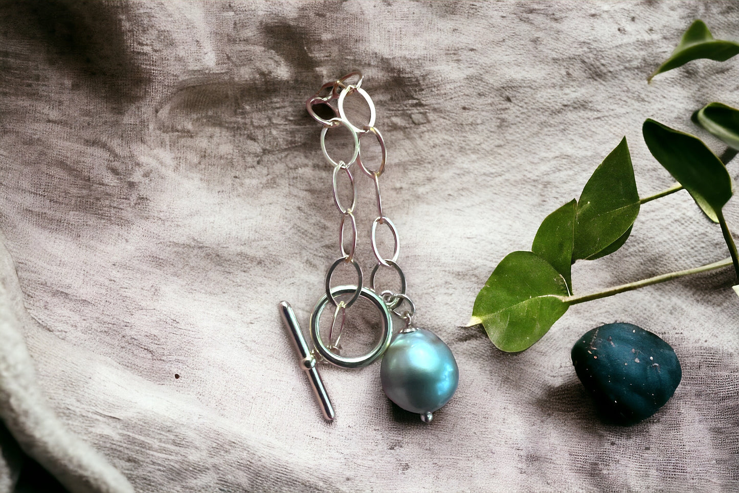 Tahitian Pearl Link Choker Necklace