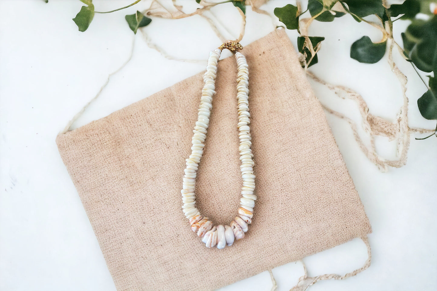 Centerpiece Puka Shell Necklace