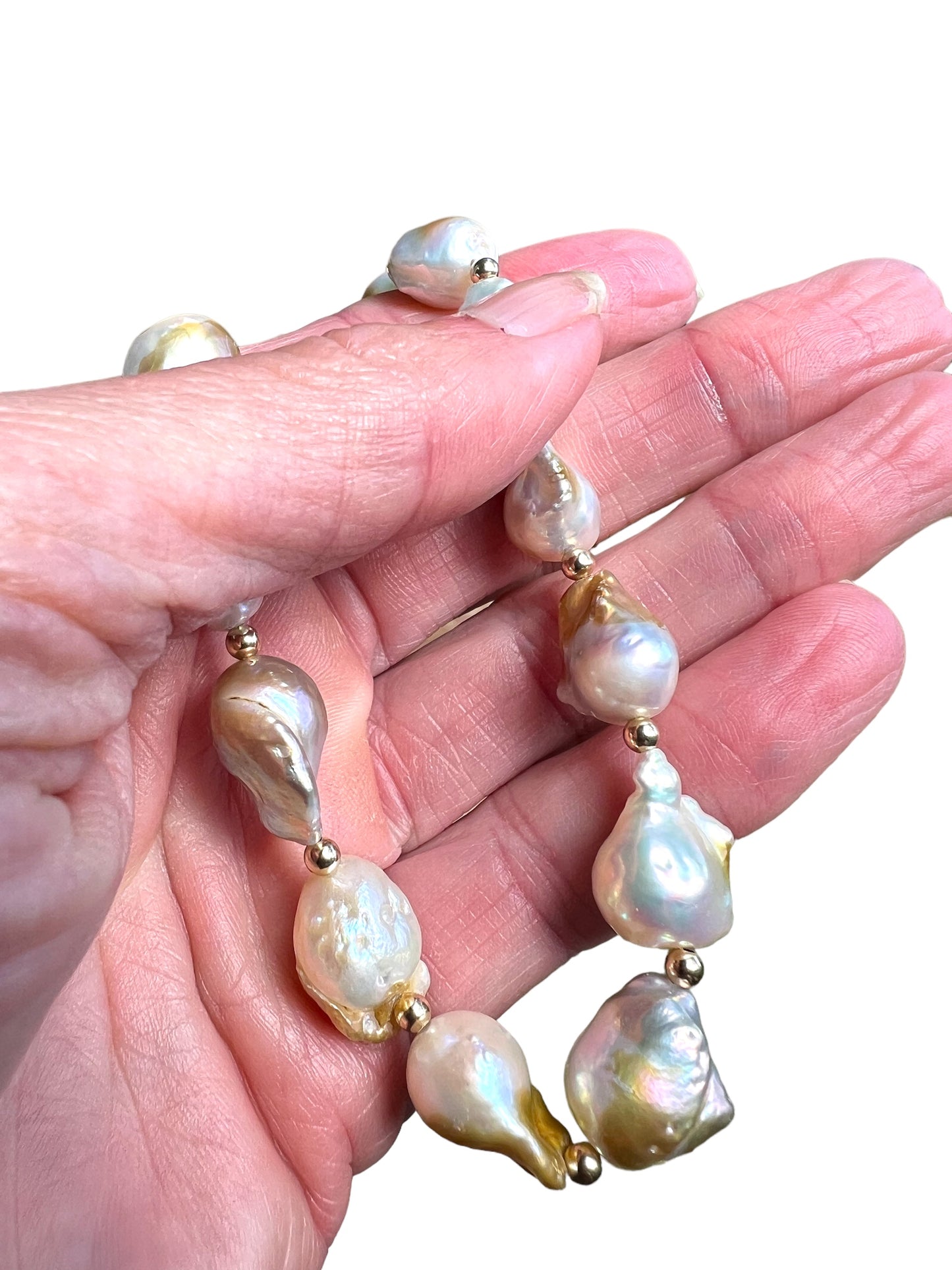 Pond Slime Pearl Necklace - Large
