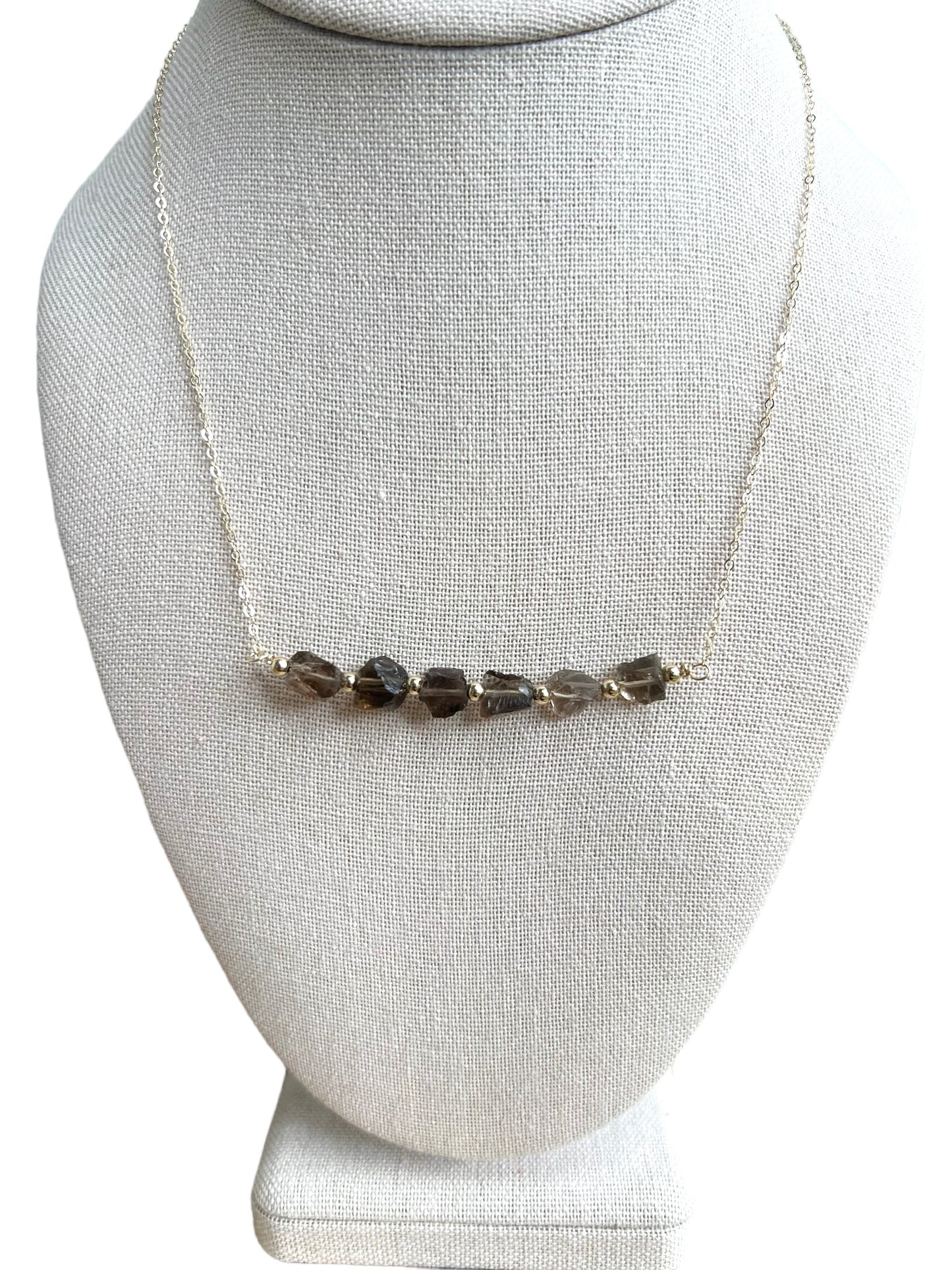 Whiskey Quartz Bar Necklace