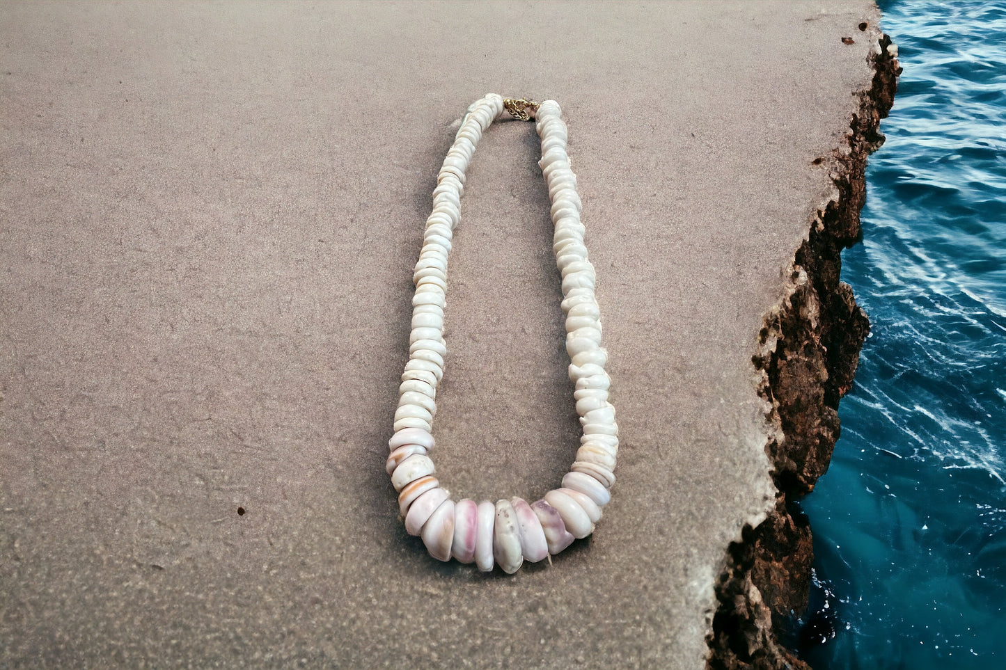 Pastel Puka Shell Necklace