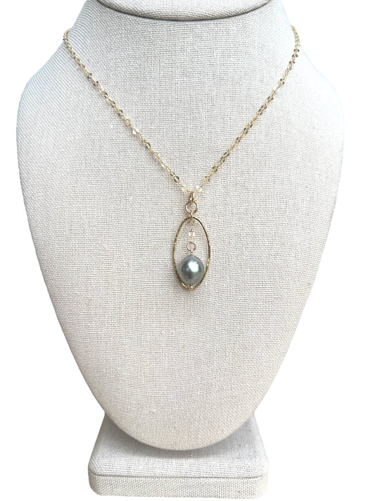 Tahitian Pearl Disco Necklace