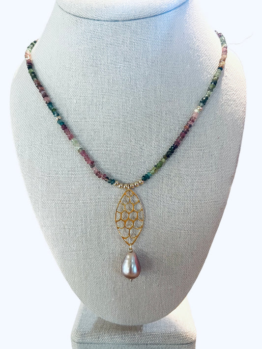 Edison Tourmaline Pendant Necklace