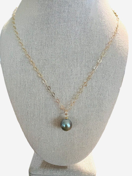Tahitian Open Link Pendant Necklace