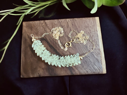 Lemon Daffodil Chain Necklace