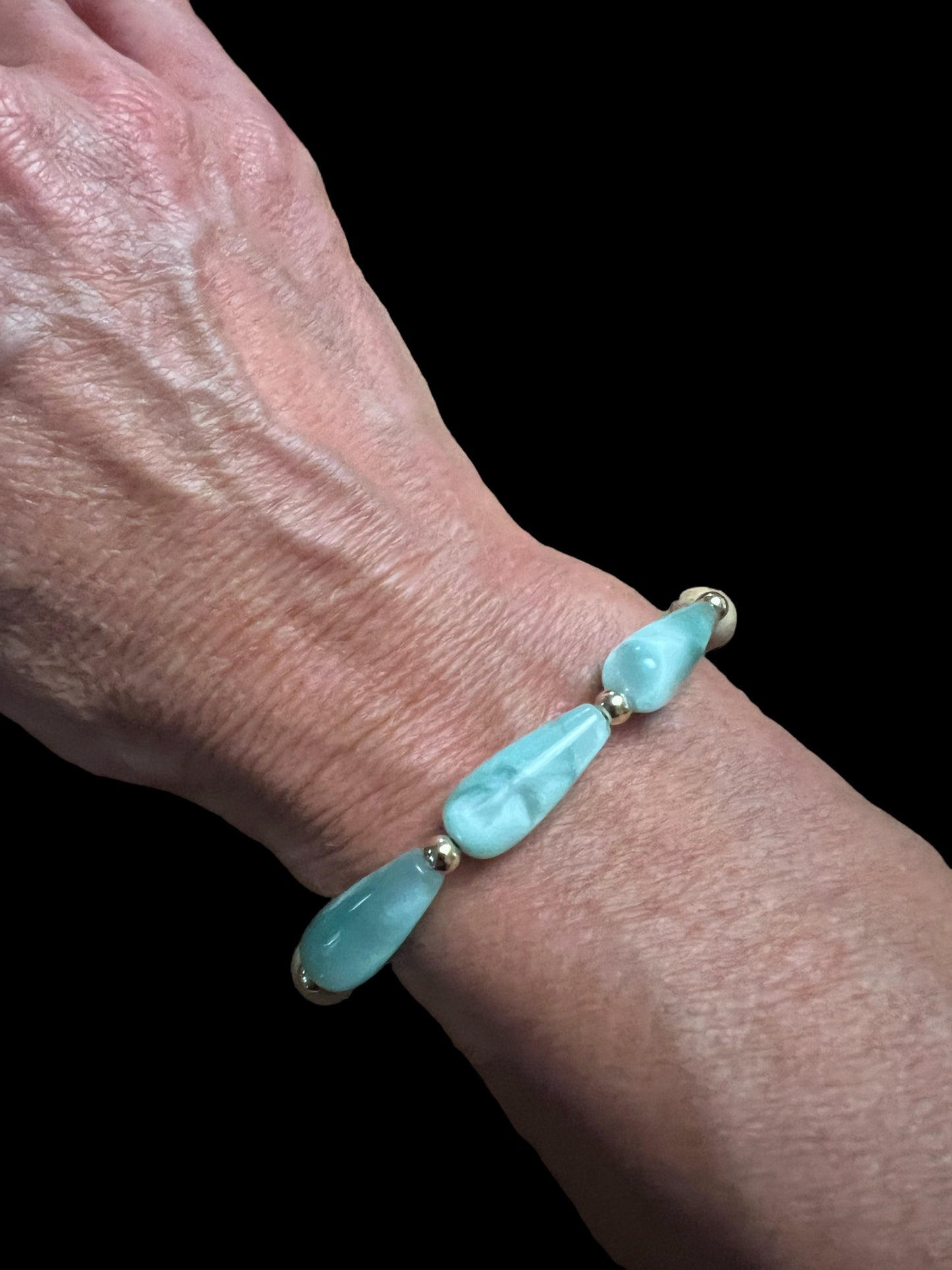 Moonstone & Sandalwood Bracelet