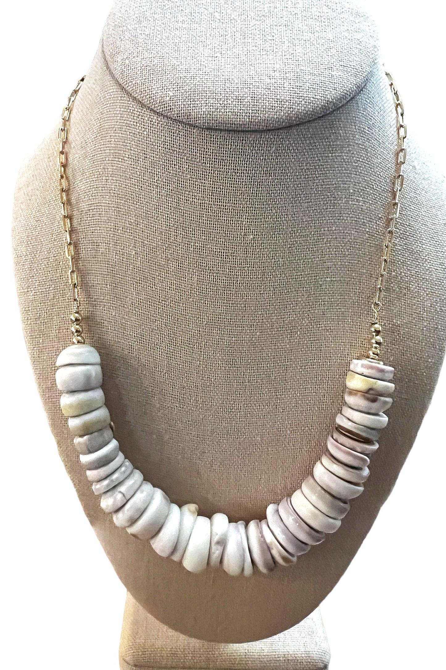 Puka Shell Paperclip Chain - Large