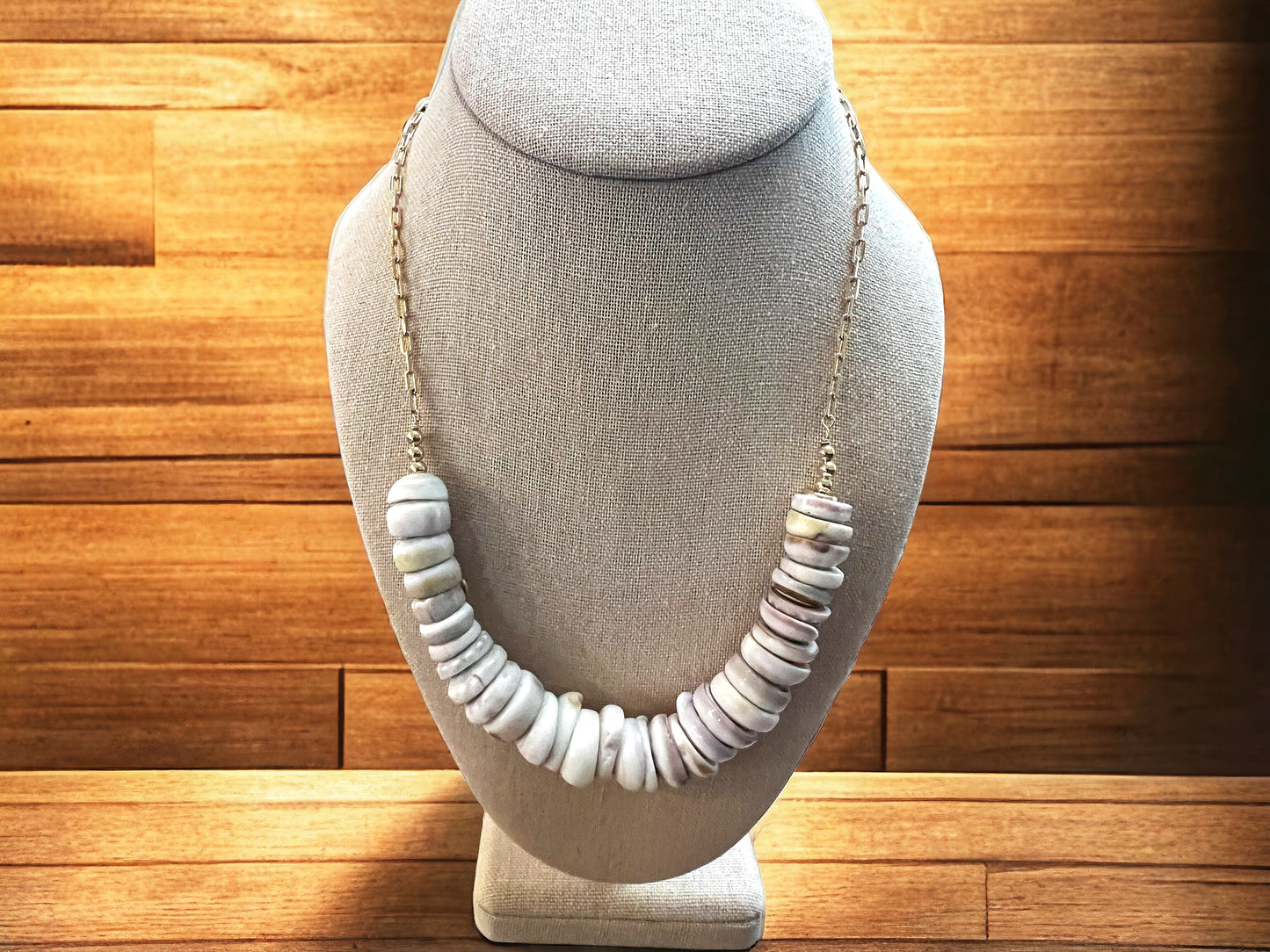 Puka Shell Paperclip Chain - Large