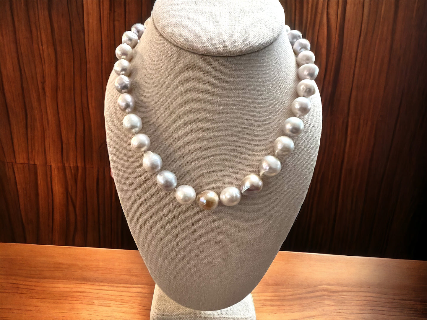 White Edison Pearl Necklace