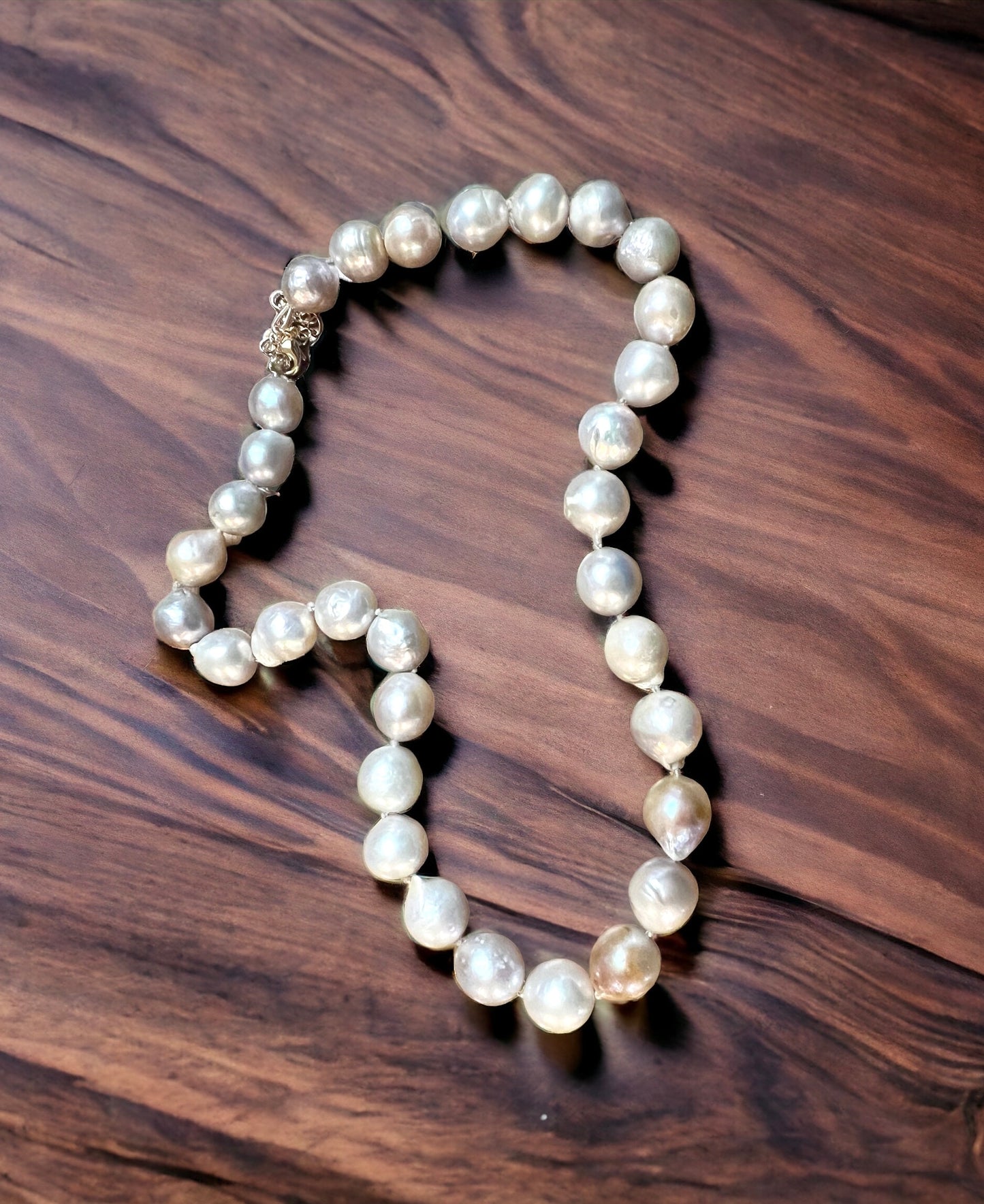 White Edison Pearl Necklace