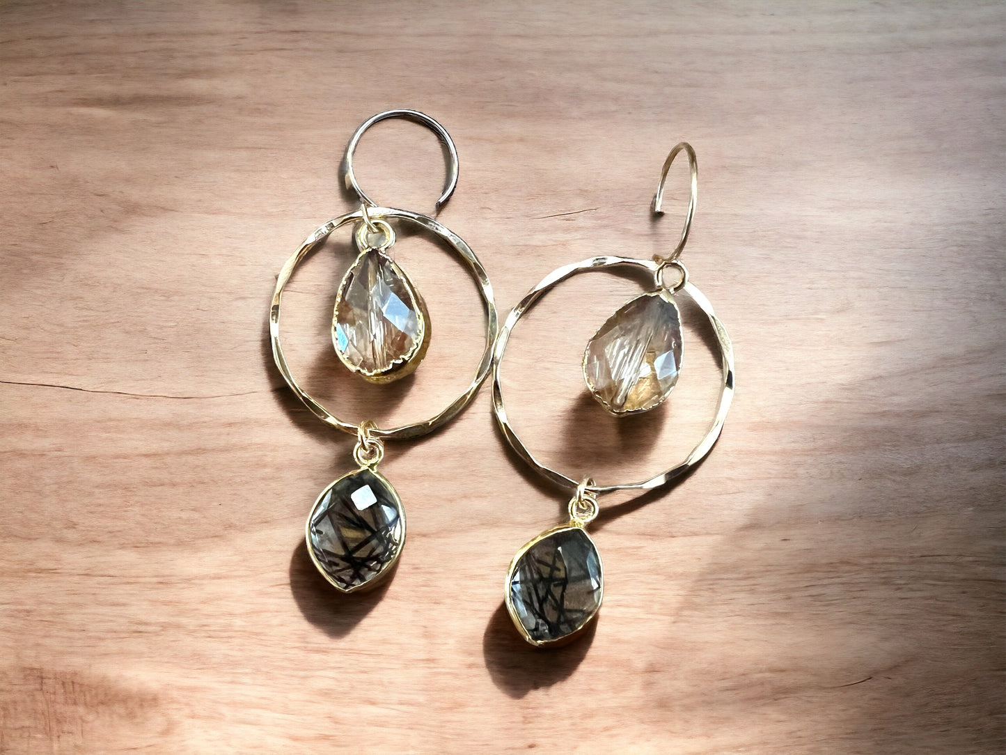 Rutile & Quartz Hoops