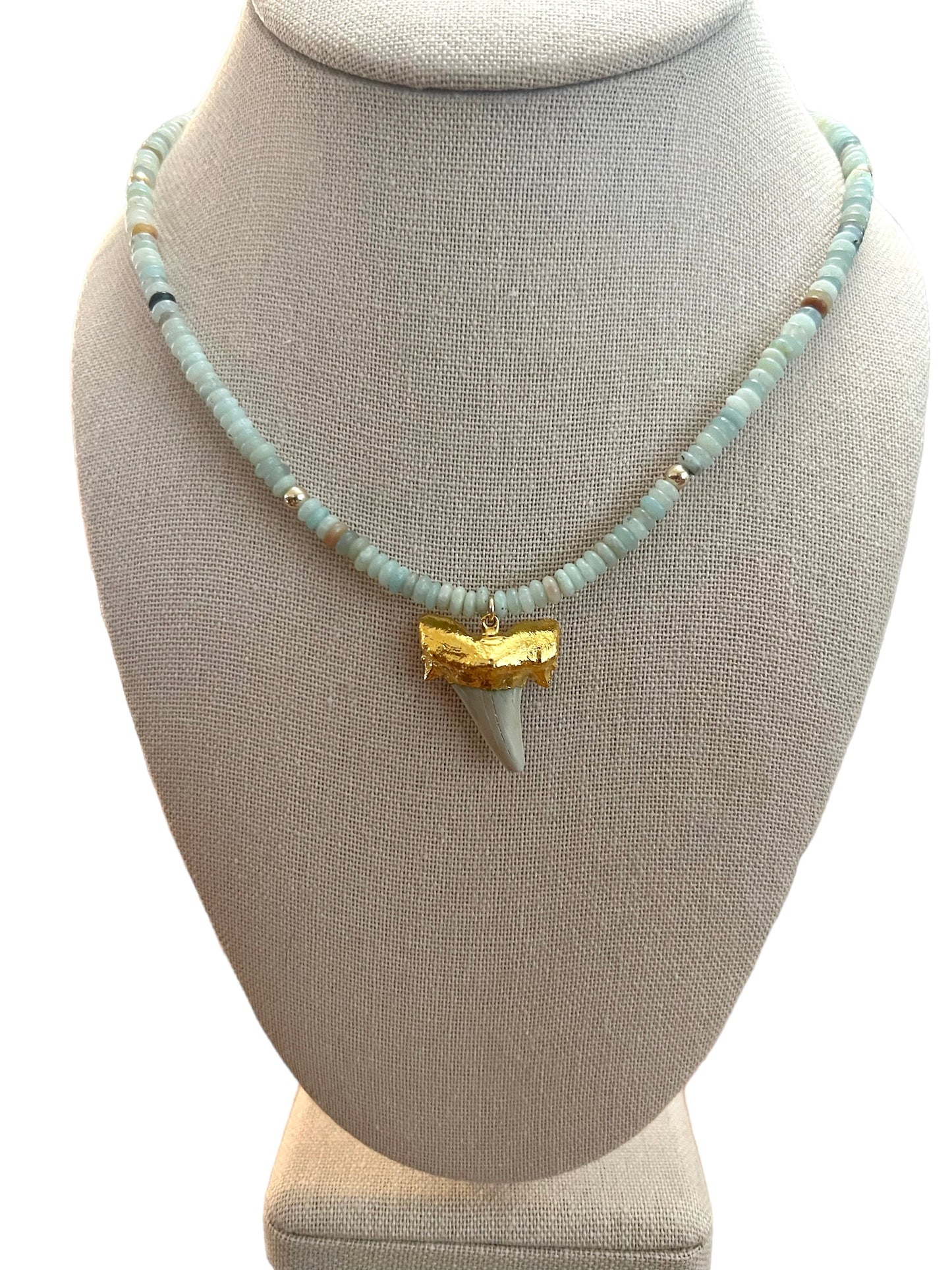 Shark Tooth Amazonite Necklace