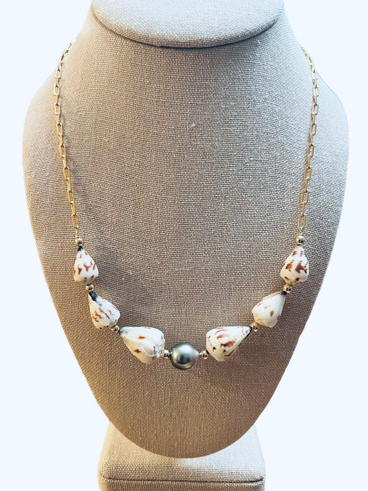 Sponsal Cone Shell Chain Necklace