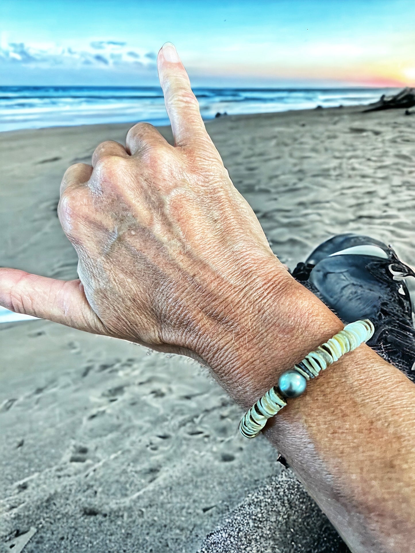 Tahitian Pearl Surf Bracelet
