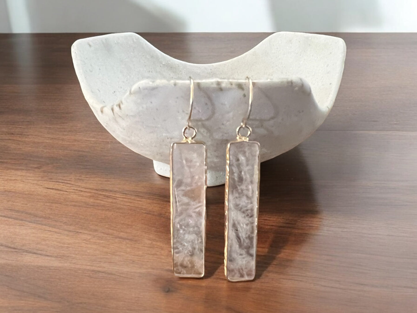 Quartz Bar Earrings