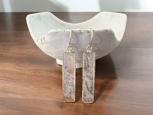 Quartz Bar Earrings