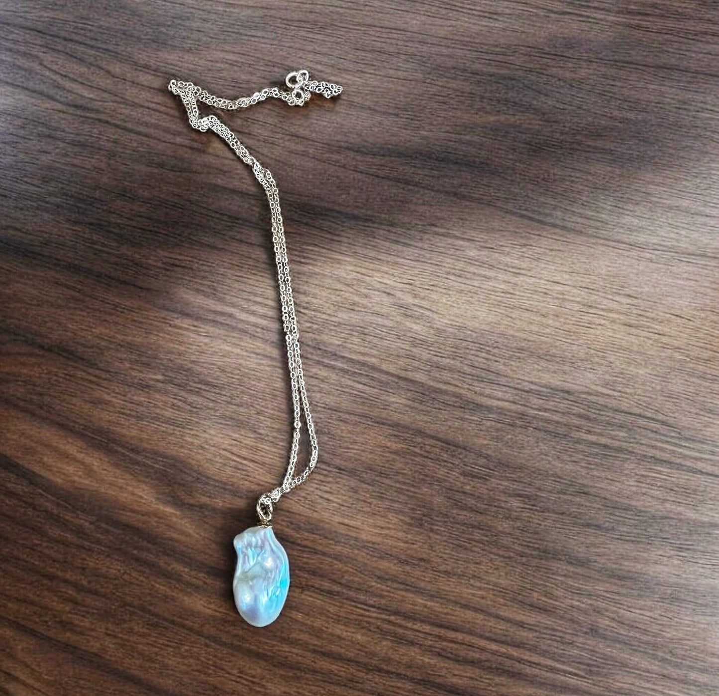 Fireball Pearl Pendant Necklace