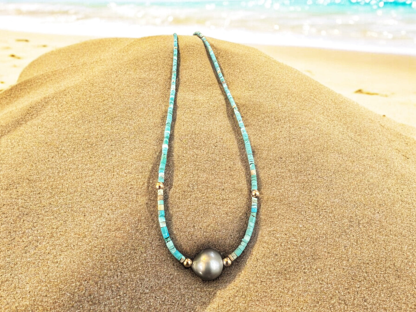Turquoise Tahitian Necklace