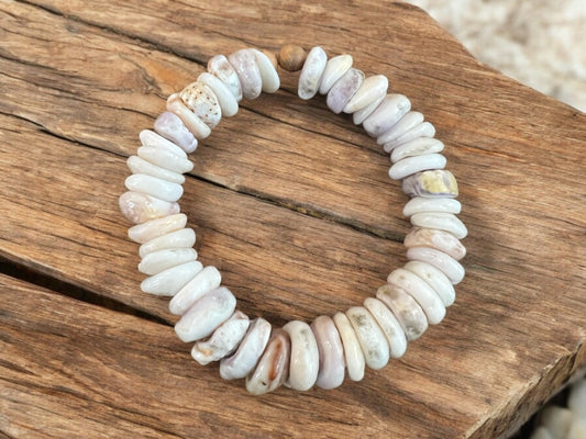 Surf Tumbled Puka Shell Bracelet