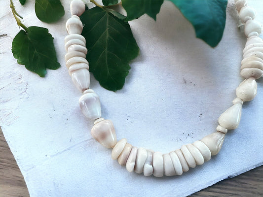 Dwarf Cone Shell & Puka Shell Necklace