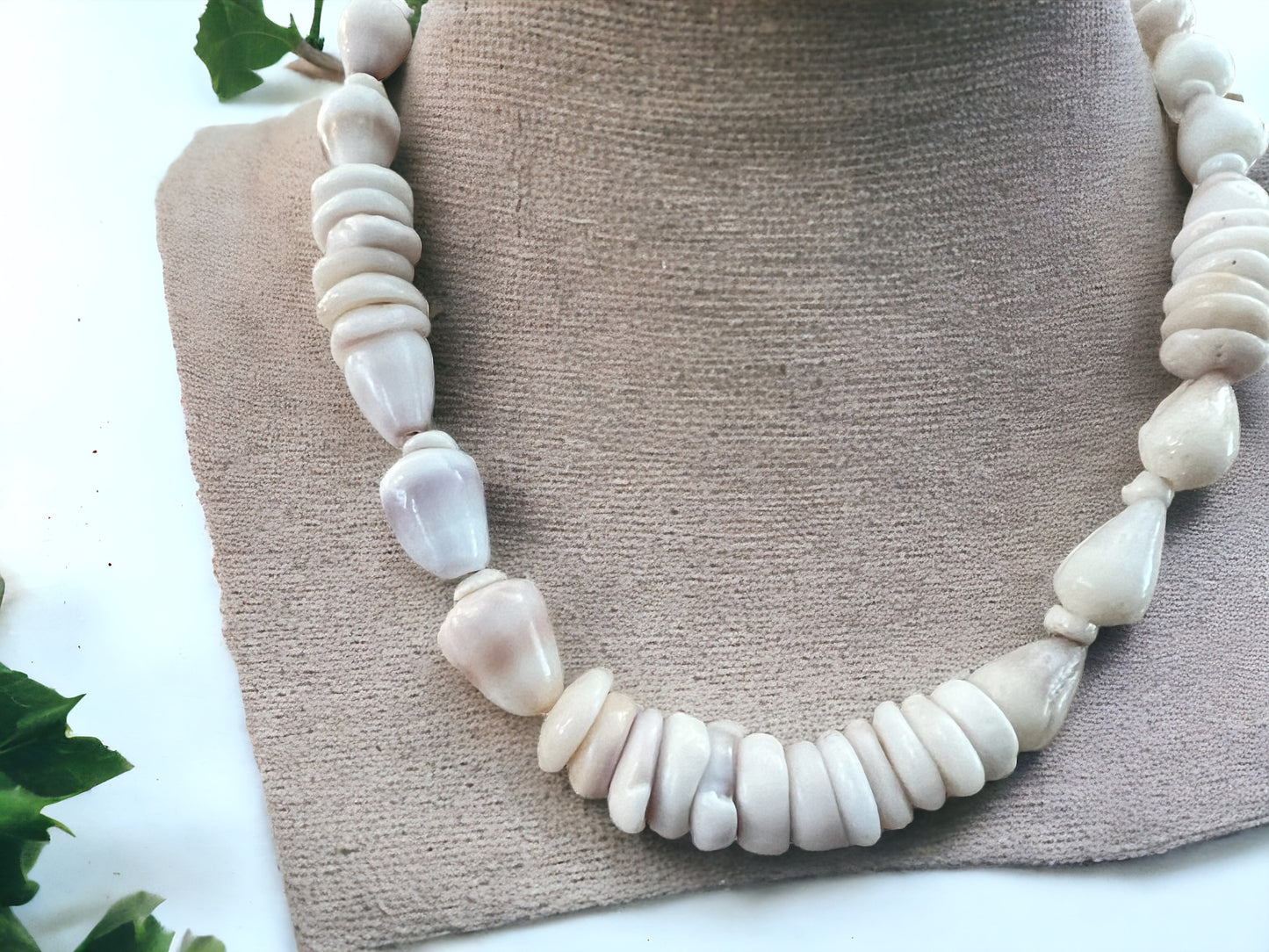 Dwarf Cone Shell & Puka Shell Necklace
